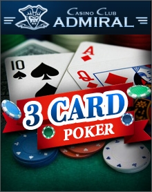 Трехкарточный покер в казино Адмирал!