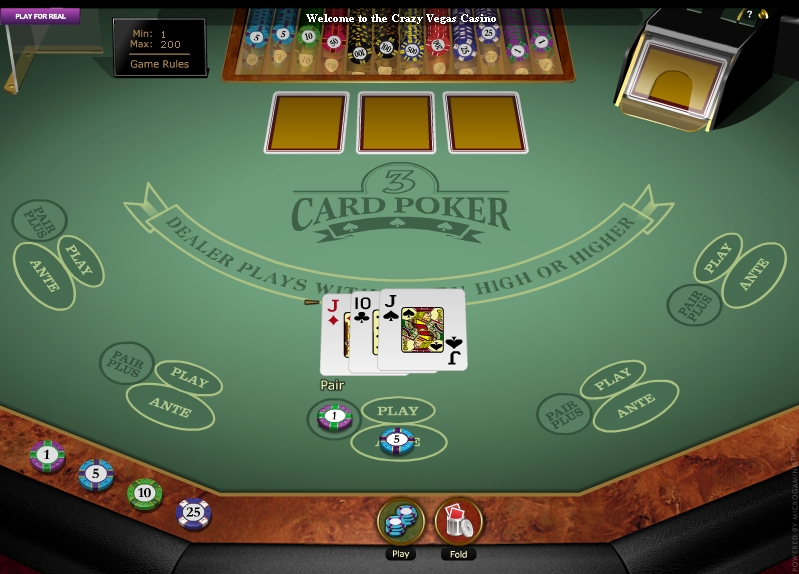 игровой автомат 3 card poker